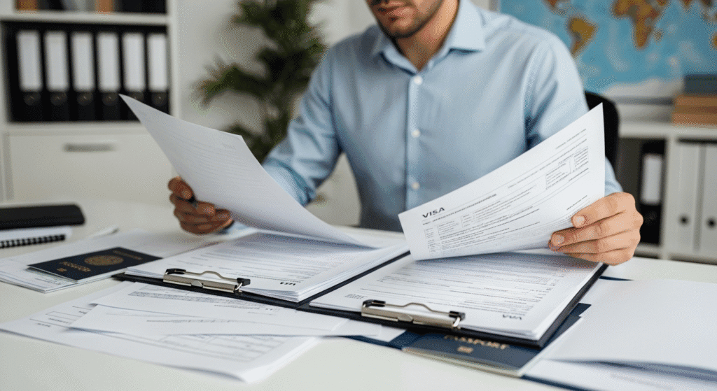 Initial paper-based documentation review before case analysis